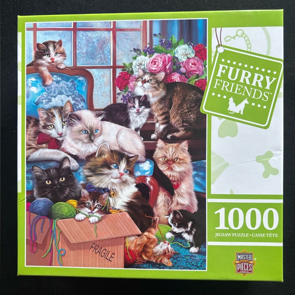 NWT (originally sealed) Furry Friends 1000-Piece Cat Puzzle by - Multi